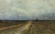 Isaac Levitan The Vladimirka oil on canvas